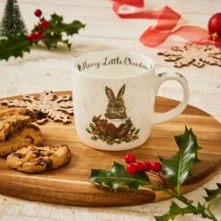 'Merry Little Christmas' Rabbit Mug -Home Furnishing Store 749151782778 productlifestyle1