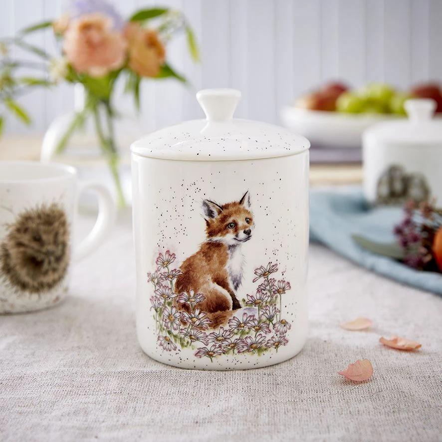 'Make My Daisy' Fox Medium Lidded Storage Jar 4 'Make My Daisy' Fox Medium Lidded Storage Jar - Image 2