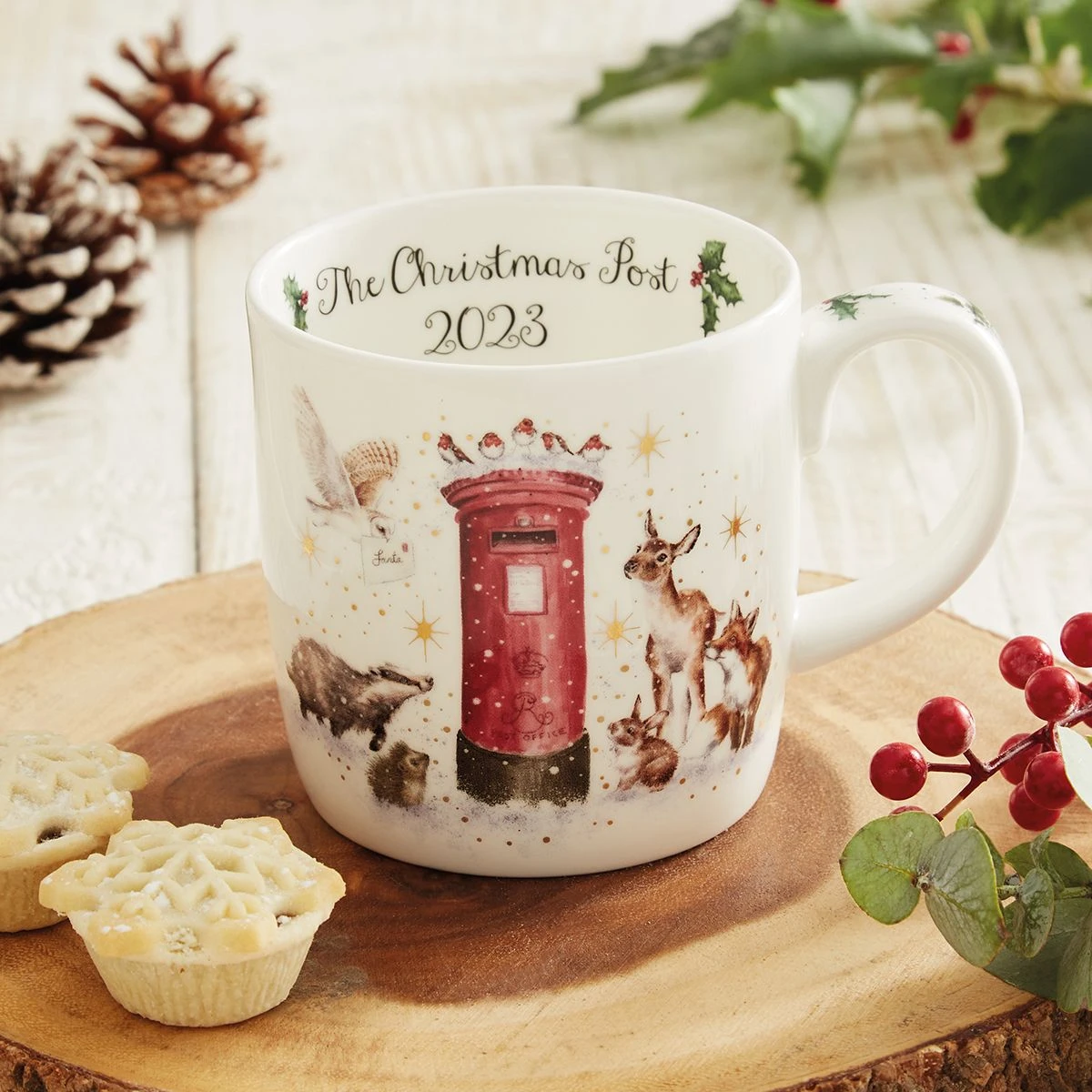 'Xmas Post' Woodland Animal Limited Edition 2023 Large Mug 4 'Xmas Post' Woodland Animal Limited Edition 2023 Large Mug - Image 2