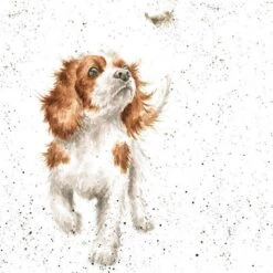 'Chasing Feathers' Spaniel Print