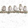 'Chirpy Chaps' Sparrow Print -Home Furnishing Store P105