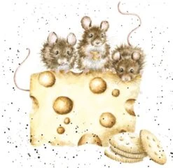 'Crackers About Cheese' Mouse Print