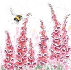 'A Cottage Garden' Bee Print