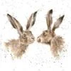 'The Kiss' Hare Print