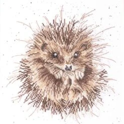 'Awakening' Hedgehog Cross Stitch