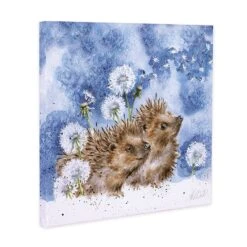 'Brighter Days' Hedgehog Canvas