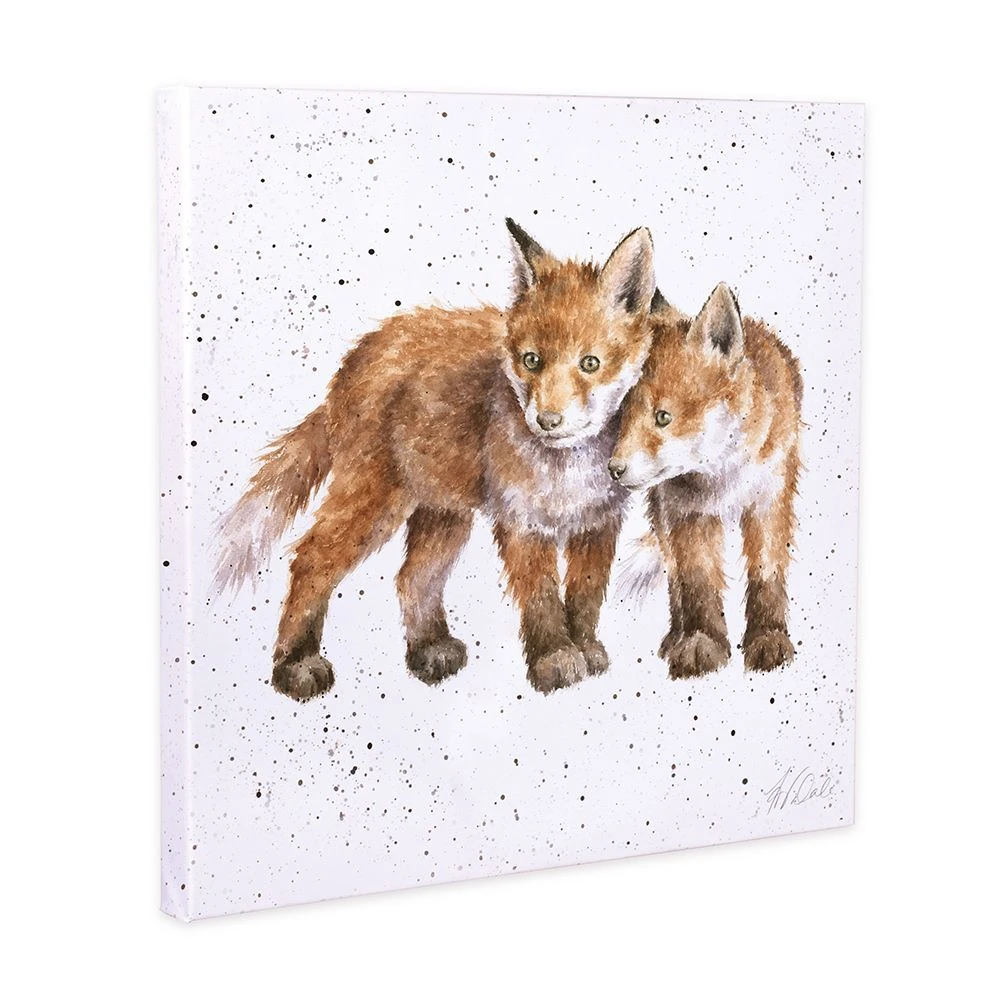 'Sibling Love' Fox Canvas Print 3 'Sibling Love' Fox Canvas Print