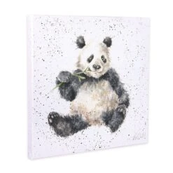 'Bamboozled' Panda Canvas Print