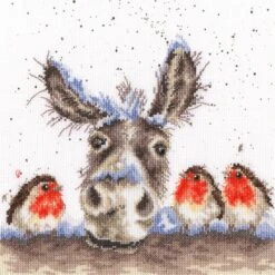 'Christmas Donkey' Donkey Cross Stitch