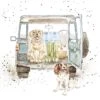 'Paws For A Picnic' Labrador & Spaniel Print -Home Furnishing Store conf225