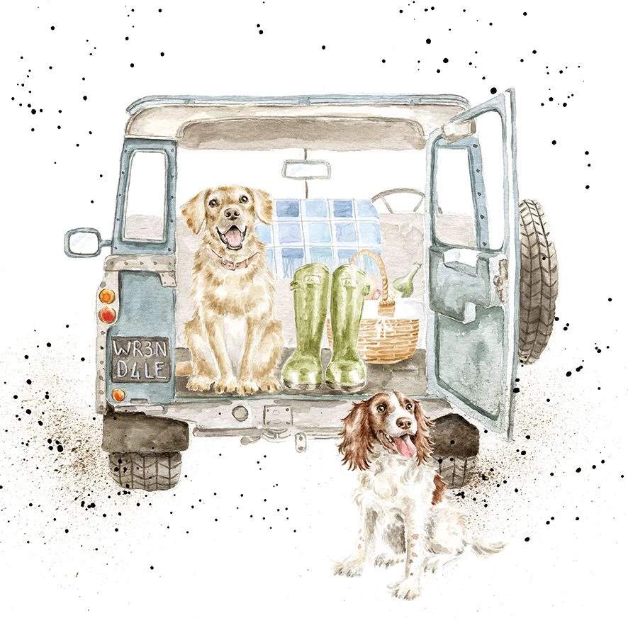 'Paws For A Picnic' Labrador & Spaniel Print 3 'Paws For A Picnic' Labrador & Spaniel Print
