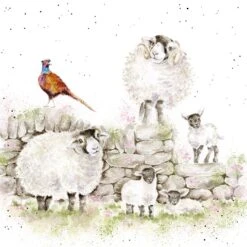 'Green Pastures' Sheep Print