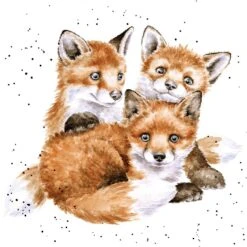 'Snug As A Cub' Fox Print