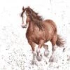 'Feathers' Horse Print -Home Furnishing Store cs024