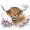 'Highland Heathers' Highland Cow Print 1 'Highland Heathers' Highland Cow Print -Home Furnishing Store cs106