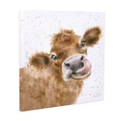 'Moooo' Cow Canvas