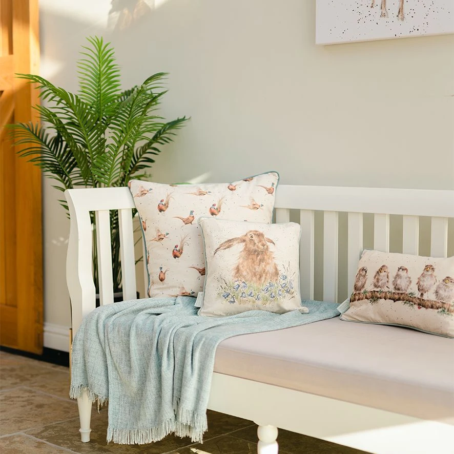 'Bright Eyes' Hare Cushion 4 'Bright Eyes' Hare Cushion - Image 2