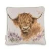 'Highland Heathers' Highland Cow Cushion -Home Furnishing Store cu008 1