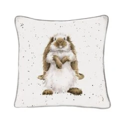 'Piggy In The Middle' Guinea Pig & Rabbit Cushion -Home Furnishing Store cu027 a