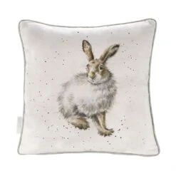 'Winter Hare' Hare Cushion