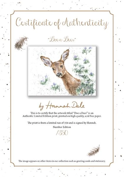 'Doe A Deer' Ltd Print 4 'Doe A Deer' Ltd Print - Image 2