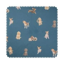 Dog Teal Fabric