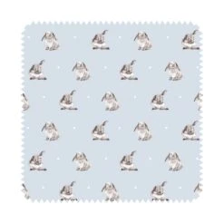'Some Bunny' Blue Rabbit Fabric