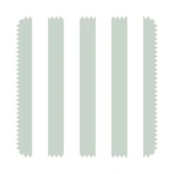 'Wrendale Green' Green Stripe Fabric