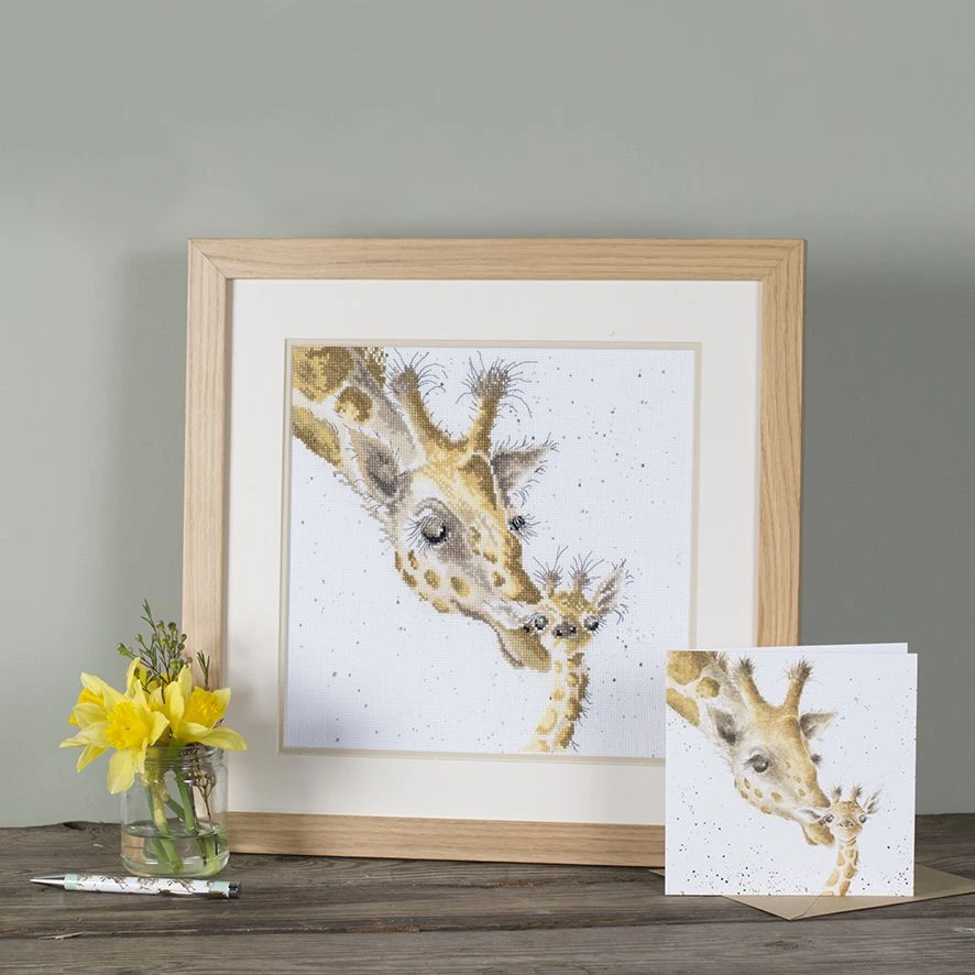 'First Kiss' Giraffe Cross Stitch 4 'First Kiss' Giraffe Cross Stitch - Image 2