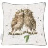 'Birds Of A Feather' Owl Large Cushion 1 'Birds Of A Feather' Owl Large Cushion -Home Furnishing Store lcu001