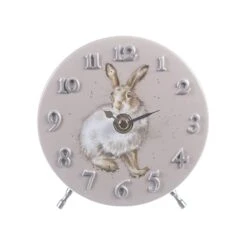 'Winter Hare' Hare Mantel Clock