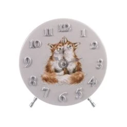 'Contentment' Fox Mantel Clock