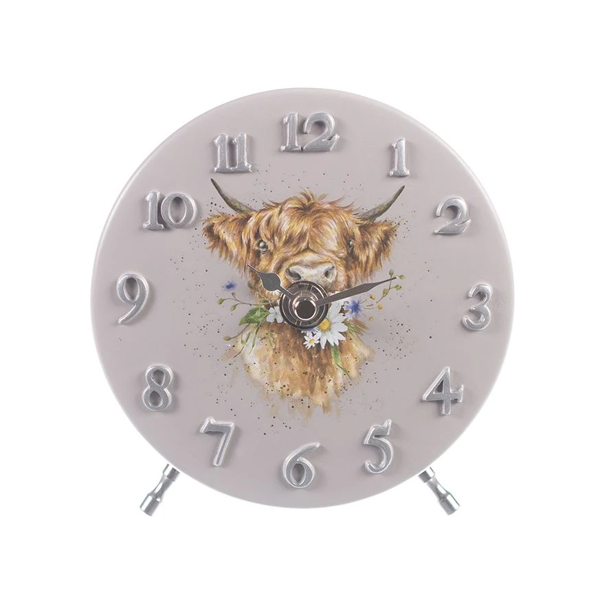 'Daisy Coo' Highland Cow Mantel Clock 3 'Daisy Coo' Highland Cow Mantel Clock