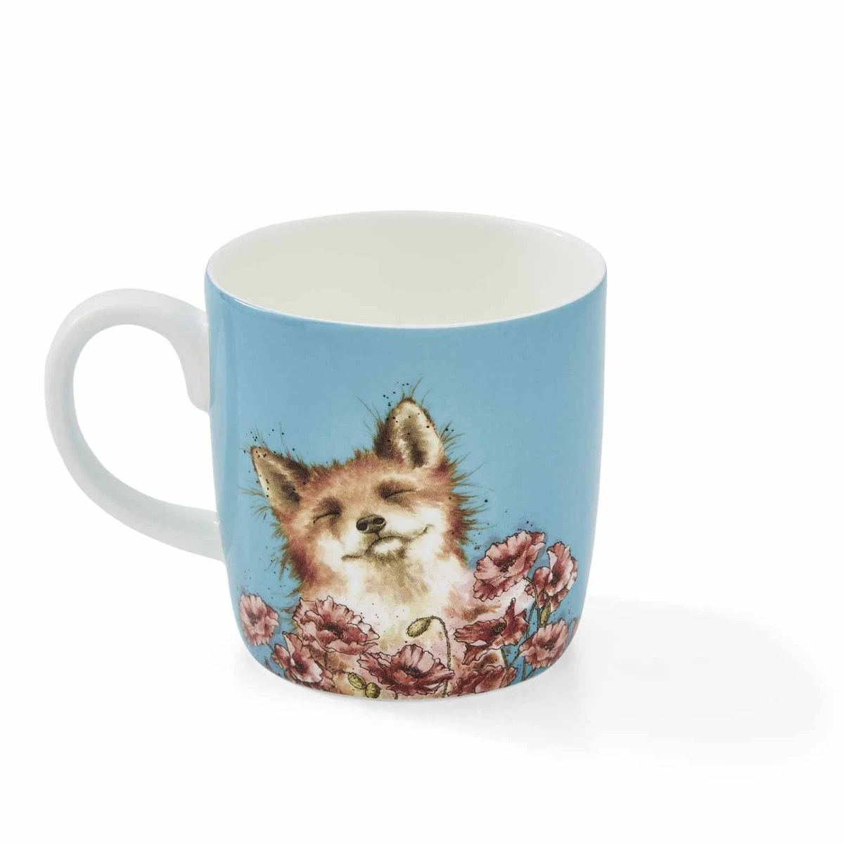 'Poppy Field' Fox Large Mug 4 'Poppy Field' Fox Large Mug - Image 2