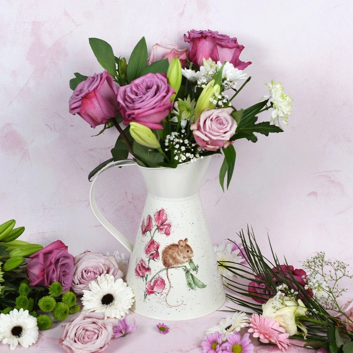 'The Pea Thief' Mouse Flower Jug 4 'The Pea Thief' Mouse Flower Jug - Image 2