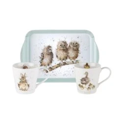 Country Animal Mug And Tray Set