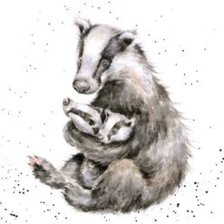 'Me And Mine' Badger Print