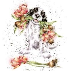 'Blooming With Love' Spaniel Print