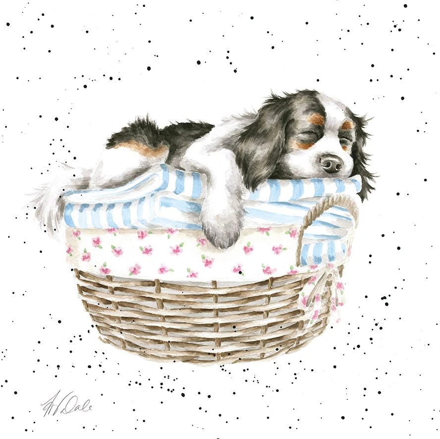 'Wash, Dry, Fold, Repeat' Spaniel Print 3 'Wash, Dry, Fold, Repeat' Spaniel Print