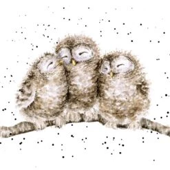 'Owl Together' Owl Print