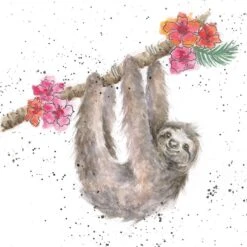 'Hanging Around' Sloth Print