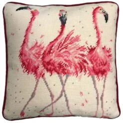 'Pink Ladies' Flamingo Tapestry Kit