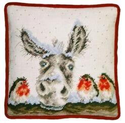 'Christmas Donkey' Donkey Tapestry Kit