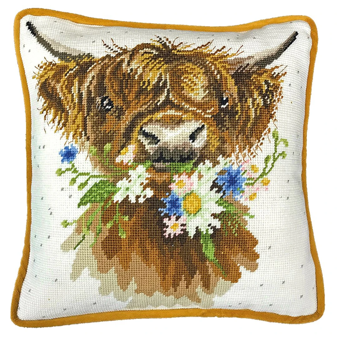'Daisy Coo' Highland Cow Tapestry Kit 3 'Daisy Coo' Highland Cow Tapestry Kit
