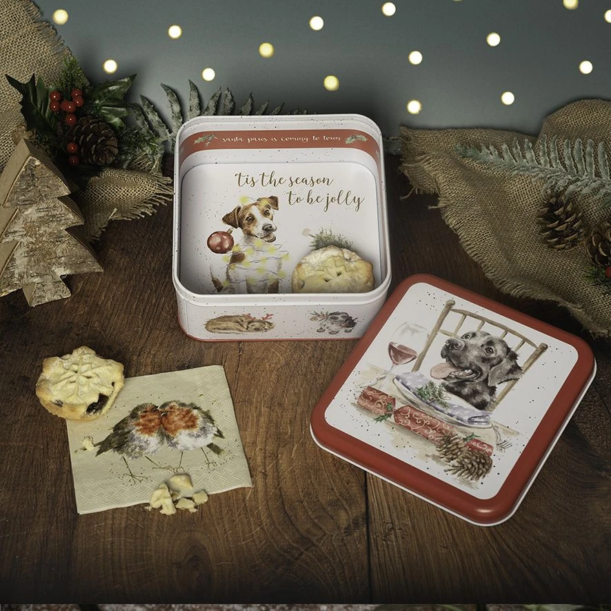 'Santa's Little Helpers' Dog Christmas Tin 4 'Santa's Little Helpers' Dog Christmas Tin - Image 2