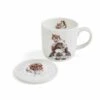 'Piggy In The Middle' Guinea Pig And Rabbit Mug And Coaster Set 1 'Piggy In The Middle' Guinea Pig And Rabbit Mug And Coaster Set -Home Furnishing Store wnqv3943 xg cutout 4
