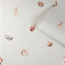 Woodlanders Grey Wallpaper