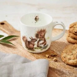 'Between Friends' Squirrel Mug -Home Furnishing Store wrendale between friends mug mmot5629 xt lifestyle 2