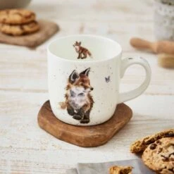 'Born To Be Wild' Fox Mug -Home Furnishing Store wrendale born to be wild fox mug mmos5629 xt lifestyle 2