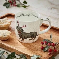 'Dachshund Through The Snow' Dachshund Mug 7 'Dachshund Through The Snow' Dachshund Mug -Home Furnishing Store wrendale dachshund through the snow mug mmoc5629 xt lifestyle 2